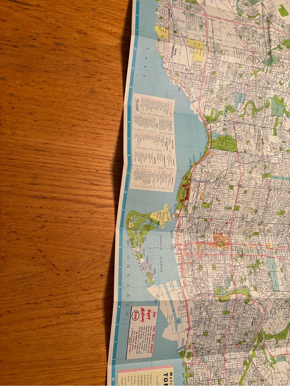Vintage 1966 District Map of Toronto and Vicinity by Rolph Clark Stone - Picture 10 of 11